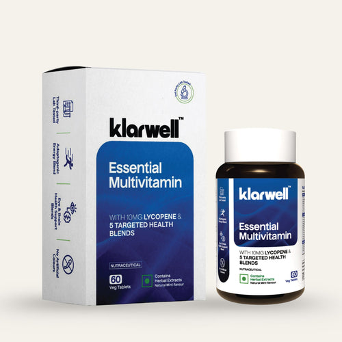 Klarwell Essential Multivitamin packaging on a white background